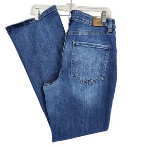 RFM 11/30 Blue Flare Jeans High Rise Boho Western Retro 70s Stretch Denim Pants